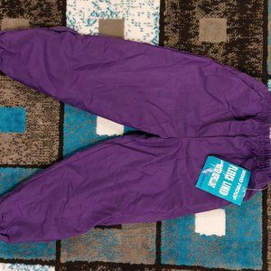 NWT *VINTAGE* Kids Fleece lined wind pants